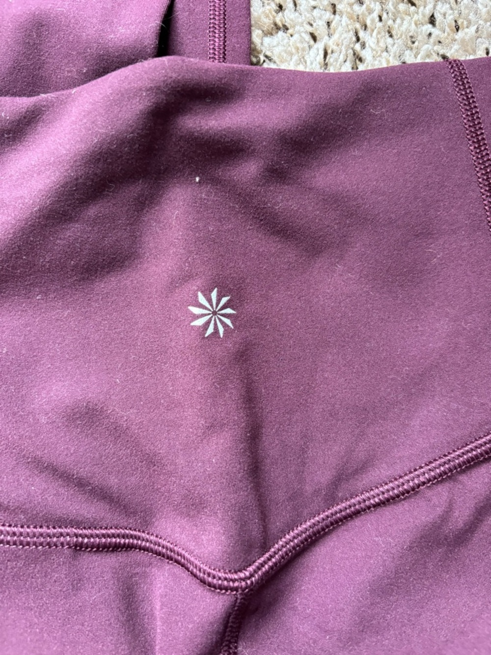 Athleta Burgundy Straight Leg Elation Pant - Picture 2 of 3